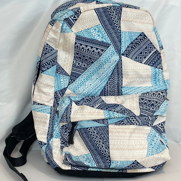Blue and pink patterned backpack - Picture 1 of 9